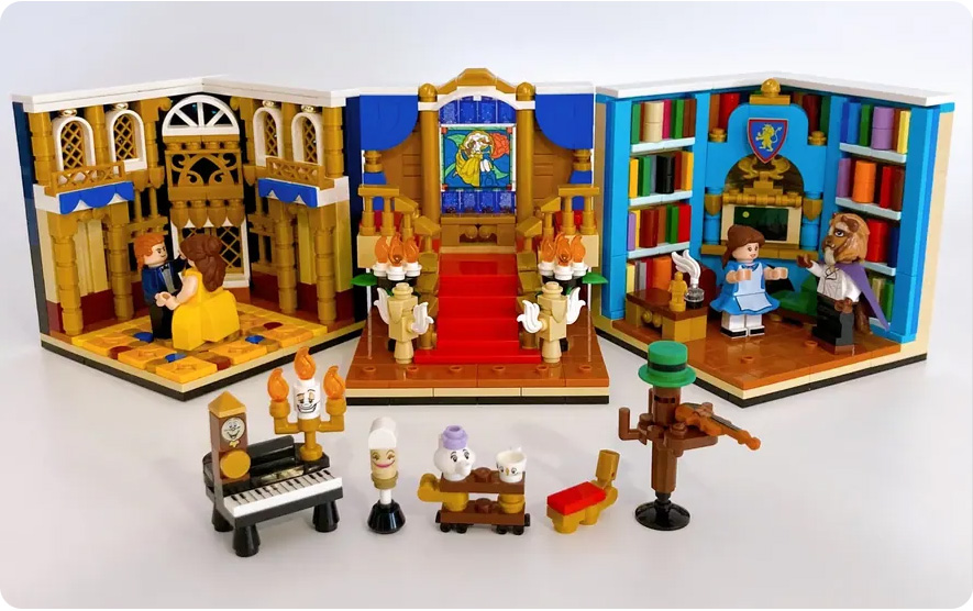 Beauty and the discount beast library lego